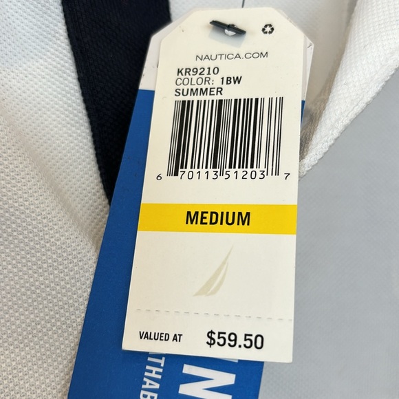 Nautica classic fit polo in color block. Men’s (unisex) size M. NWT new! - Picture 3 of 5